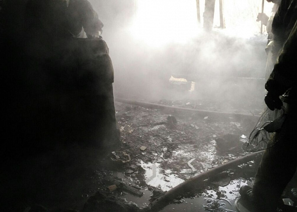 В поселке Веселовка сгорела баня