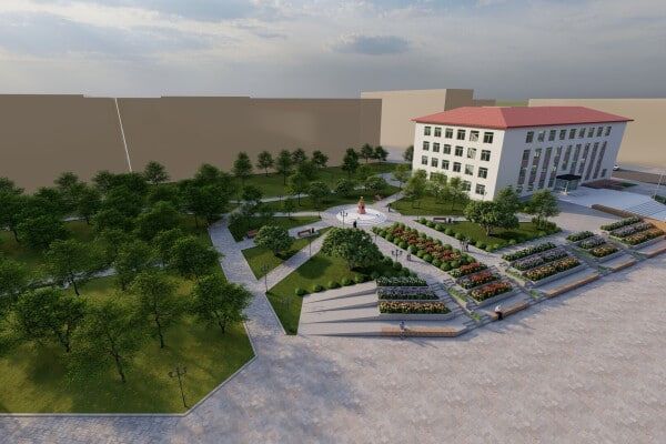 Пункт полиции, большой экран и топиари: чего ждать от благоустройства центральной площади