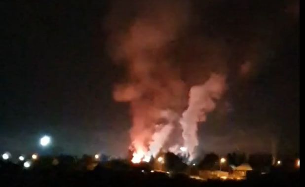 Карпинцы заметили горение в заречной части города. Это было сжигание отходов