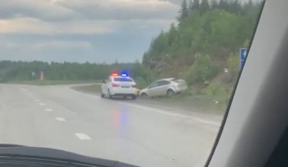 У въезда в Карпинск произошло ДТП. Пострадавших нет
