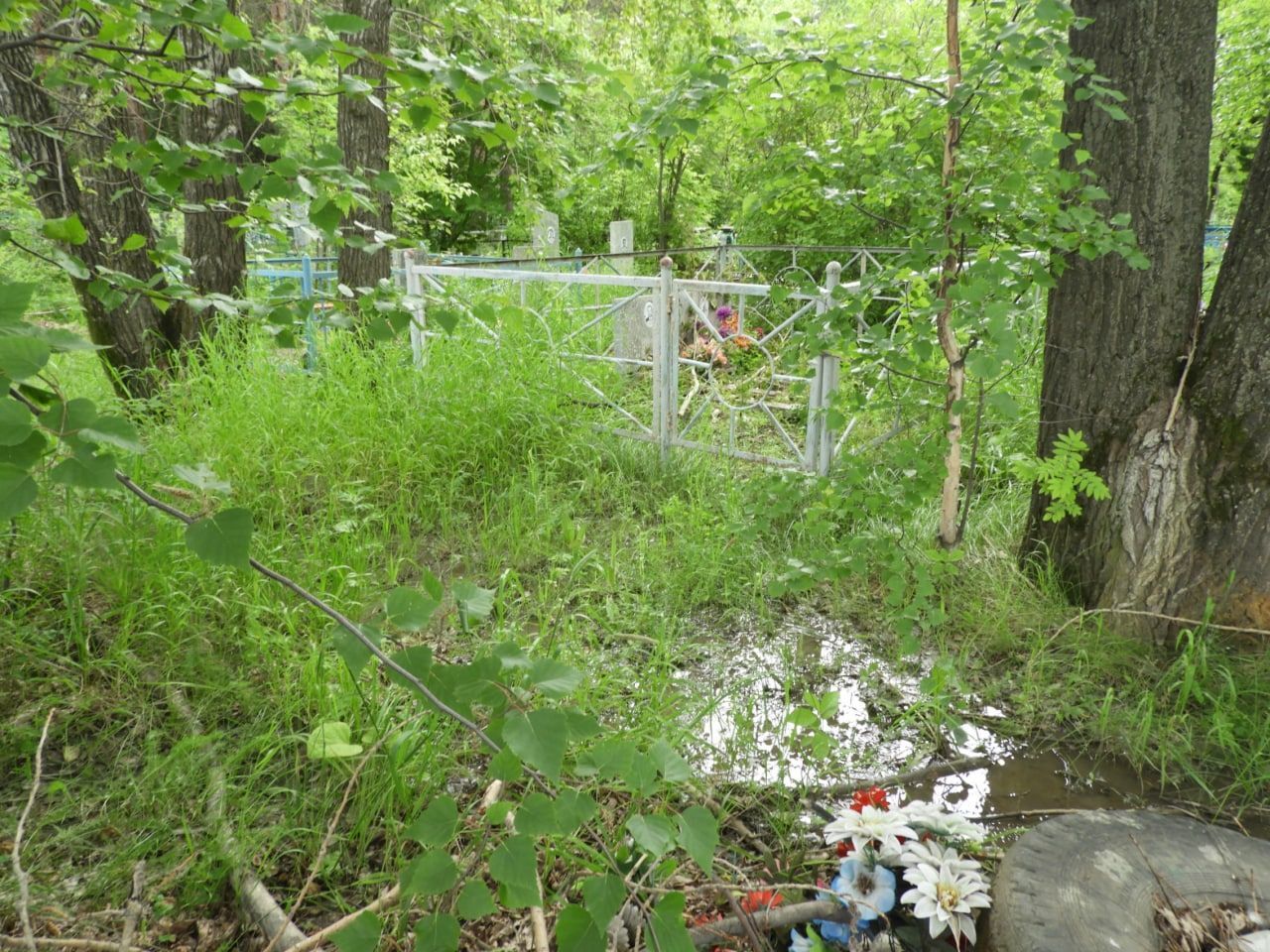 В Карпинске фекальные ручьи текут прямо к могилам на городском кладбище