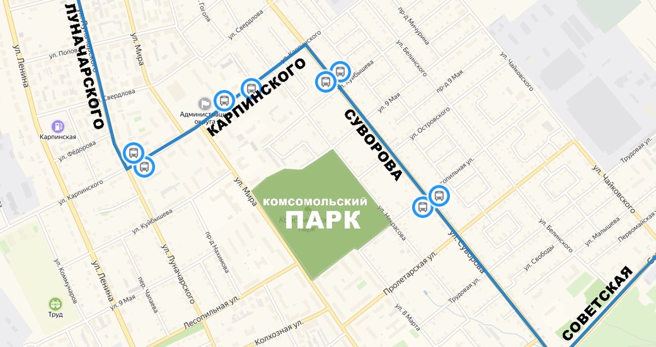 Карта городских проблем карпинск