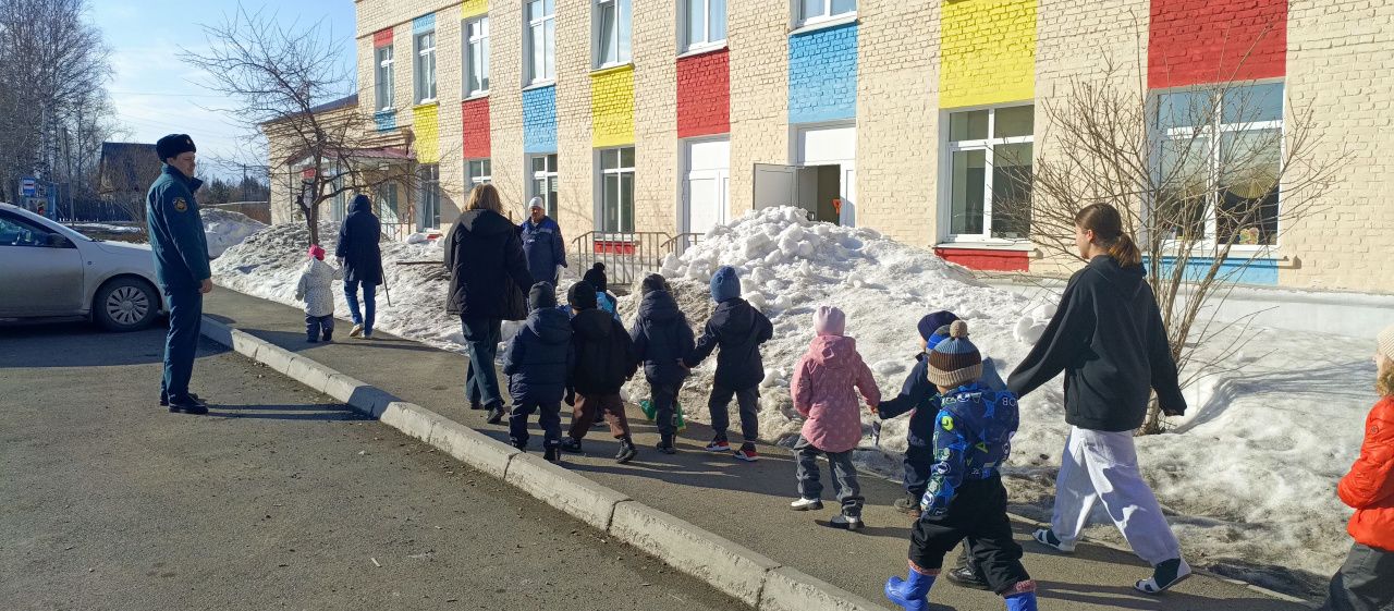 В детском саду «Малыш» прошла учебная эвакуация