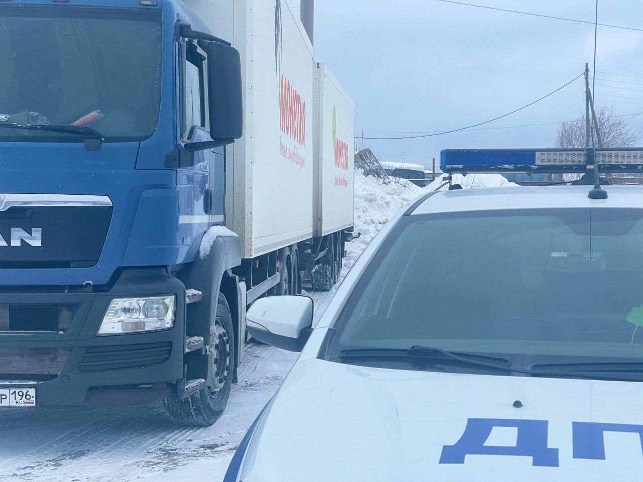 Водителя грузовика «Монетки» задержали за пьяную езду