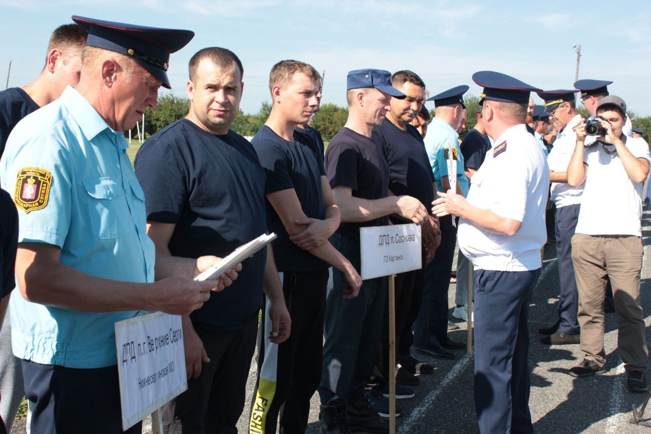 Сосновские добровольные пожарные поучаствовали в областных состязаниях