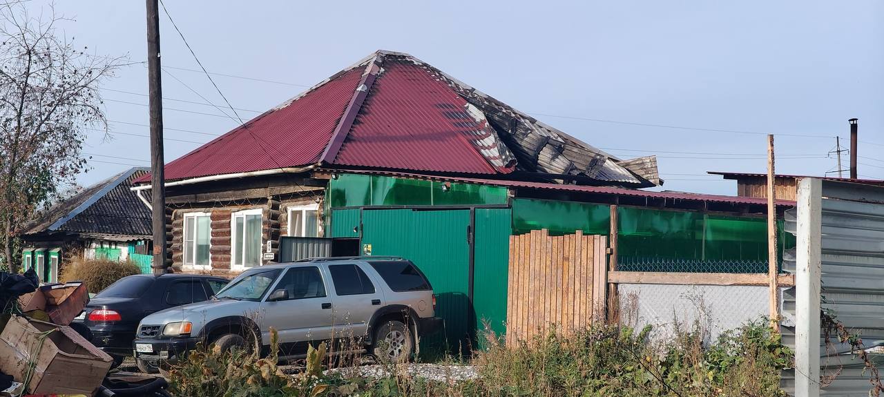 Сегодня утром на Пролетарской горел частный дом. Пострадавших нет