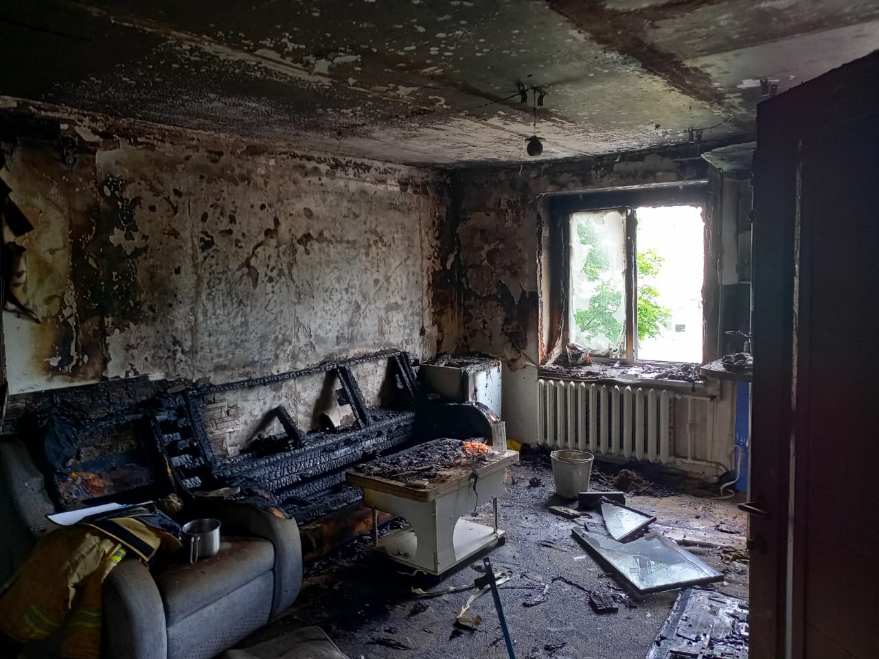 В Карпинске произошел пожар из-за вспыхнувшего на сковороде масла