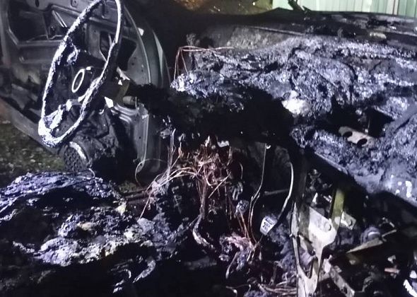 В пятницу на улице Белинского сгорел легковой автомобиль