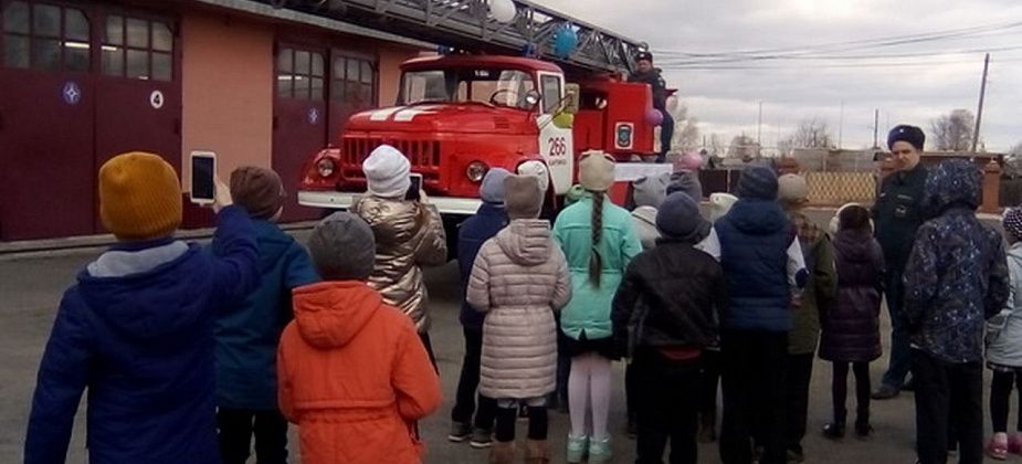 В пожарной части принимали гостей