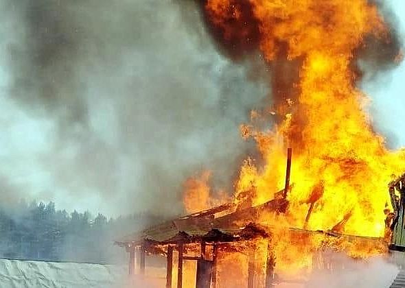 В Волчанске во время пожара в частном доме погиб человек