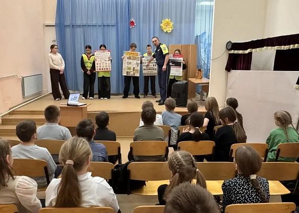 Сотрудники ГАИ съездили в Кытлым, чтобы встретиться с учениками местной школы №33