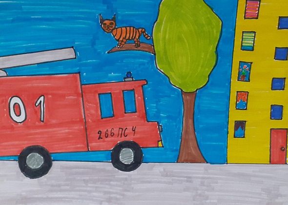 В Карпинске подвели итоги конкурса детских рисунков ко Дню спасателя