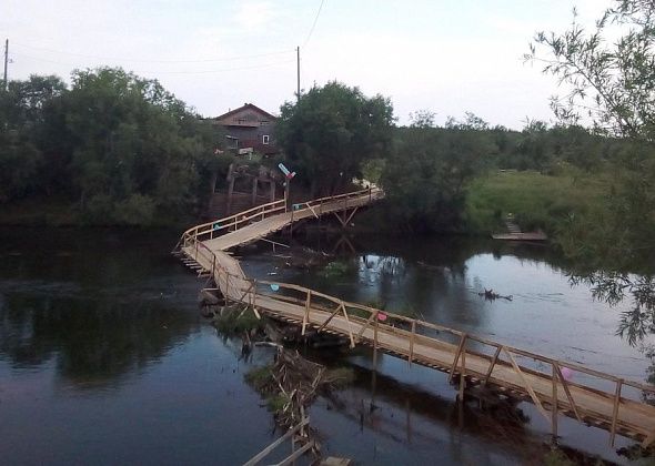 Жители серовского Филькино торжественно открыли самостоятельно построенную переправу через Какву