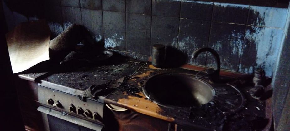 В 5-этажном доме на 8 Марта произошел пожар. Загорелся холодильник