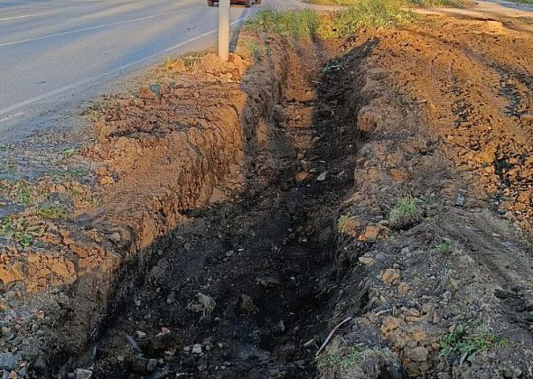 На Лермонтова восстановили водоотводную канаву, о которой просили местные жители