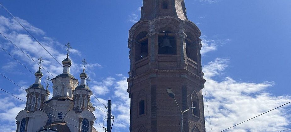 В восстановленной колокольне Введенского собора появился «Электронный звонарь»