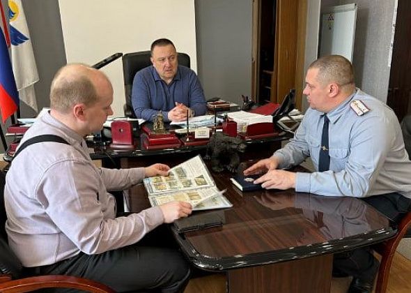 Руководство исправительной колонии встретилось с мэром Андреем Клоповым