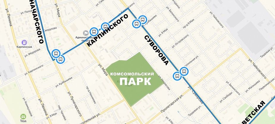 Завтра изменится маршрут пассажирского транспорта