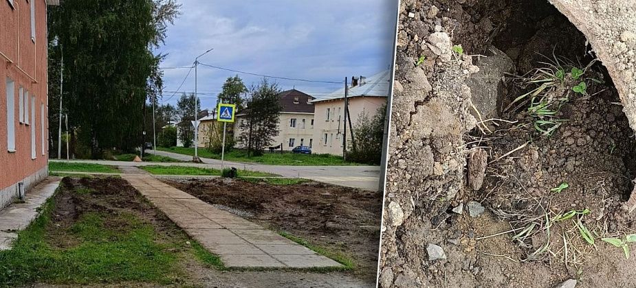 Жители двухэтажек по Луначарского и Лермонтова жалуются на сырость и плесень из-за засыпанной канавы
