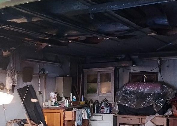 В гаражном кооперативе на Максима Горького произошел пожар