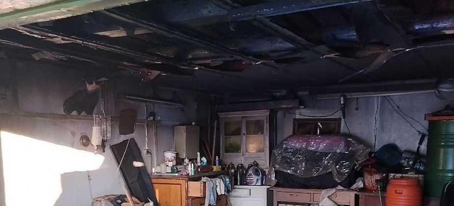 В гаражном кооперативе на Максима Горького произошел пожар