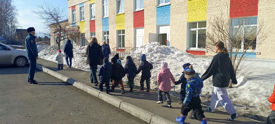 В детском саду «Малыш» прошла учебная эвакуация