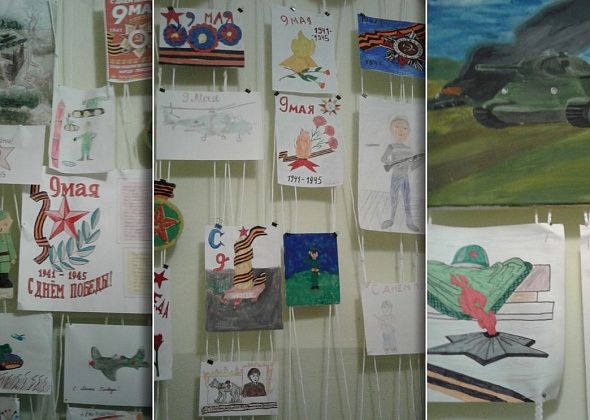 Специалисты КЦСОН организовали выставку детских рисунков