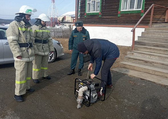 В Кытлыме проверили работоспособность добровольной пожарной дружины