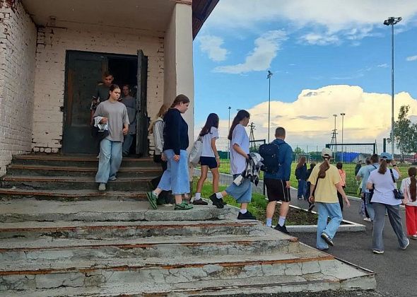 Сегодня в городском лагере при школе №2 была организована эвакуация