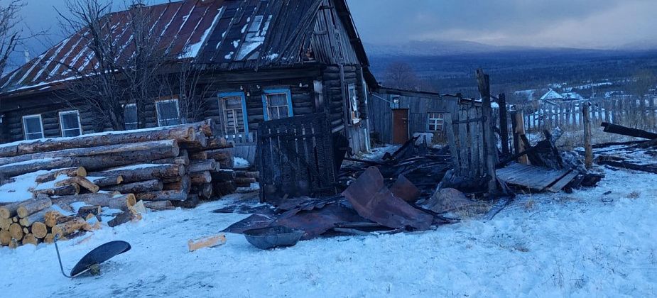 Вчера в Кытлыме произошел пожар. Горело частное домовладение напротив школы