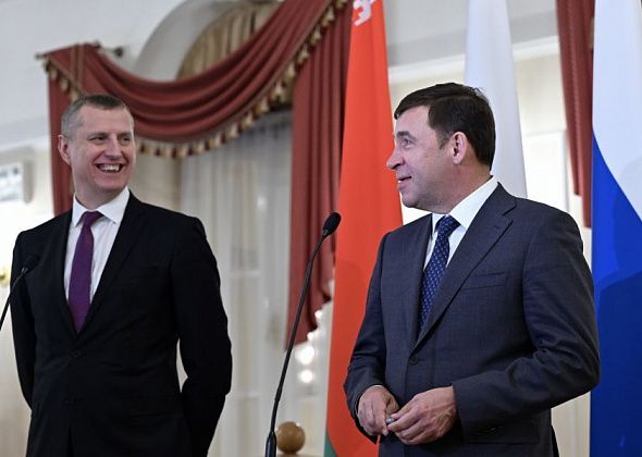 Евгений Куйвашев и Дмитрий Крутой обсудили кооперациию и  участие Республики Беларусь в ИННОПРОМ
