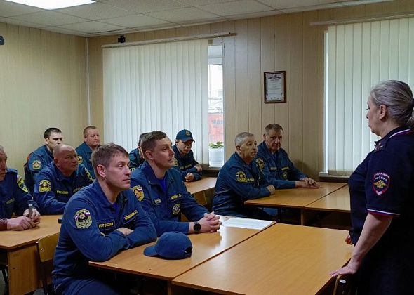 Карпинским пожарным напомнили ПДД и правила применения спецсигналов