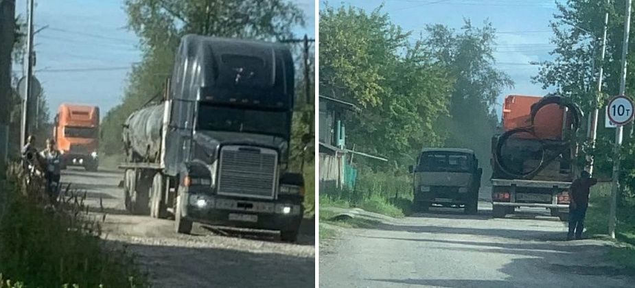 Жители частного сектора по Ленина страдают от пыли большегрузов. В мэрии сказали, куда жаловаться