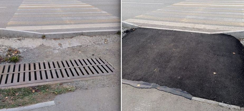 Неудобный пешеходный переход на Пролетарской привели в порядок