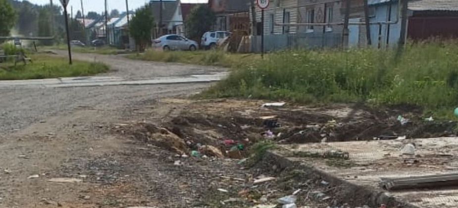 На Чайковского убрали нелегальную свалку, на которую жаловались местные жители