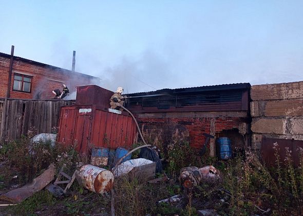 Вчера вечером на улице Ким произошел пожар