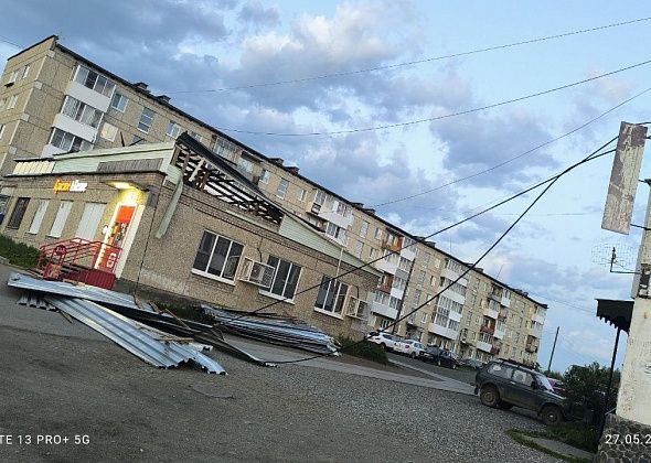Сорвало крышу, повалились деревья, отключили свет: последствия вчерашнего шторма в Карпинске
