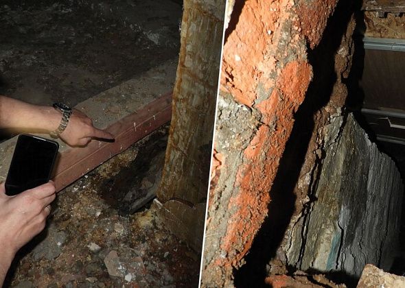 «Такой грохот был, мы все перепугались»: в квартире двухэтажки на Ленина начал обрушаться потолок